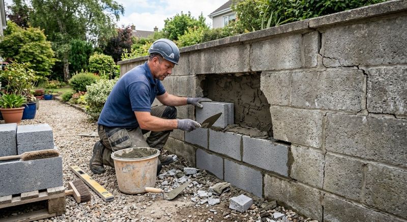 Block Wall Repair in Crestwood, KY