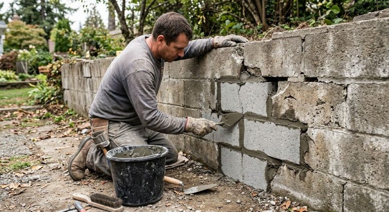 Block Wall Repair in Crestwood, KY