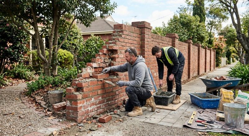 Brick Fence Repair in Oldham County, KY