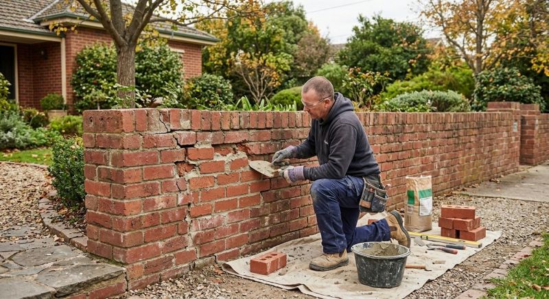 Brick Fence Repair in Oldham County, KY