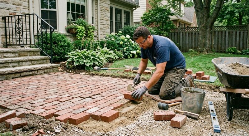 Brick Flatwork Repair in Charlestown, IN