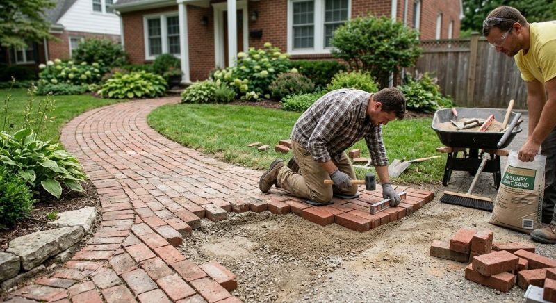 Brick Flatwork Repair in Henry County, KY