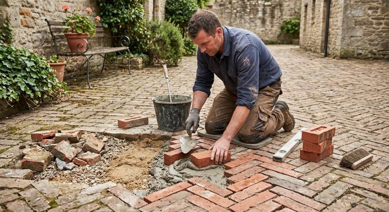 Brick Flatwork Repair in Shelby County, KY