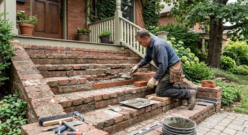 Brick Stairs Repair in Crestwood, KY