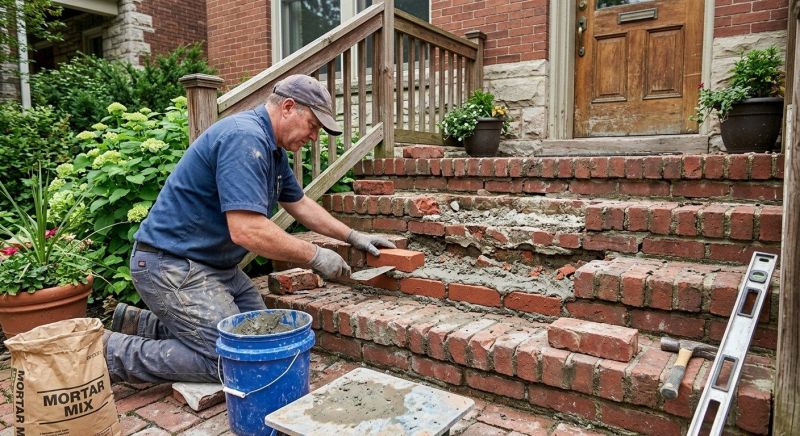 Brick Stoop Repair in Oldham County, KY