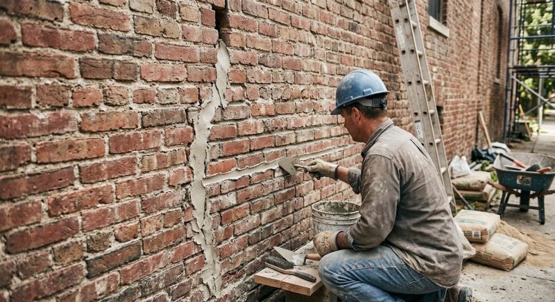 Brick Wall Repair in Charlestown, IN