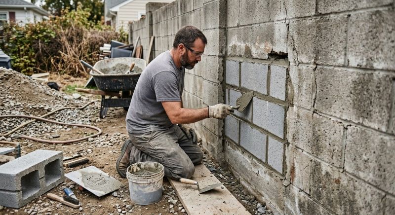 Cinder Block Repair in Oldham County, KY