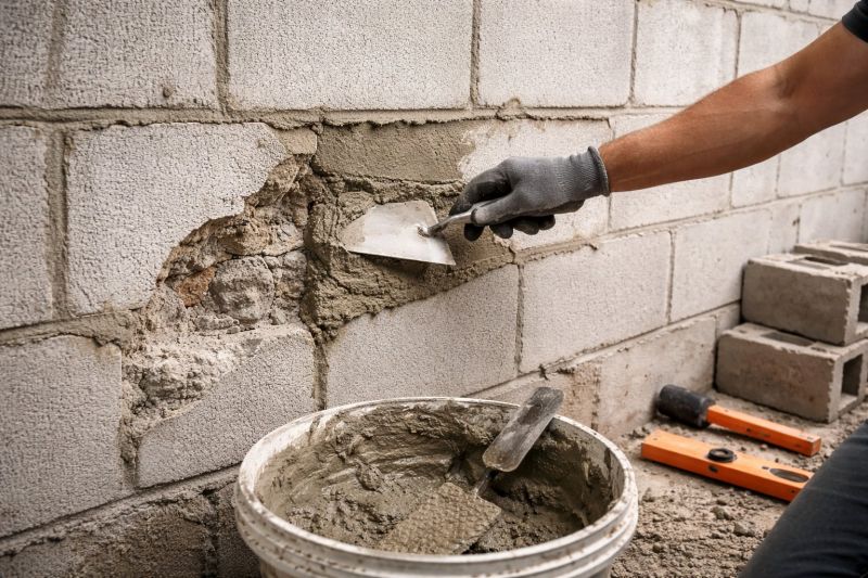 Cinder Block Wall Repair in New Albany, IN