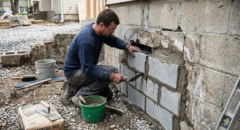 Concrete Block Repair in Eminence, KY