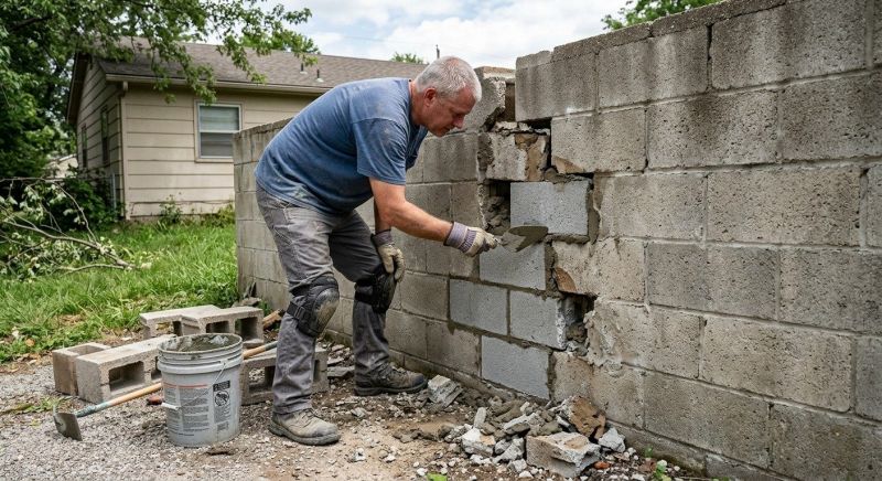 Concrete Block Repair in Shelby County, KY