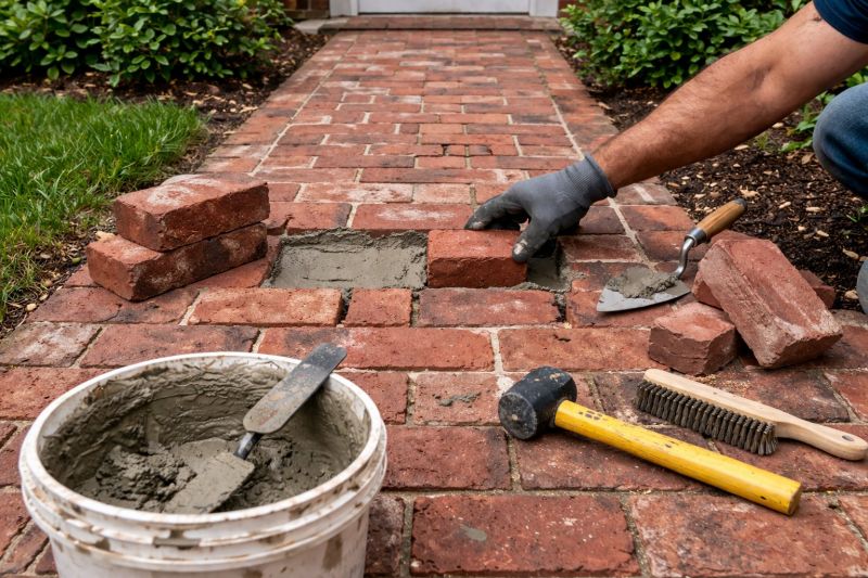 Entryway Brick Repair in Oldham County, KY