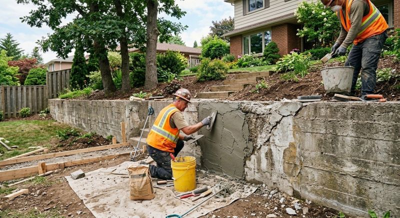 Retaining Wall Repair in Henry County, KY