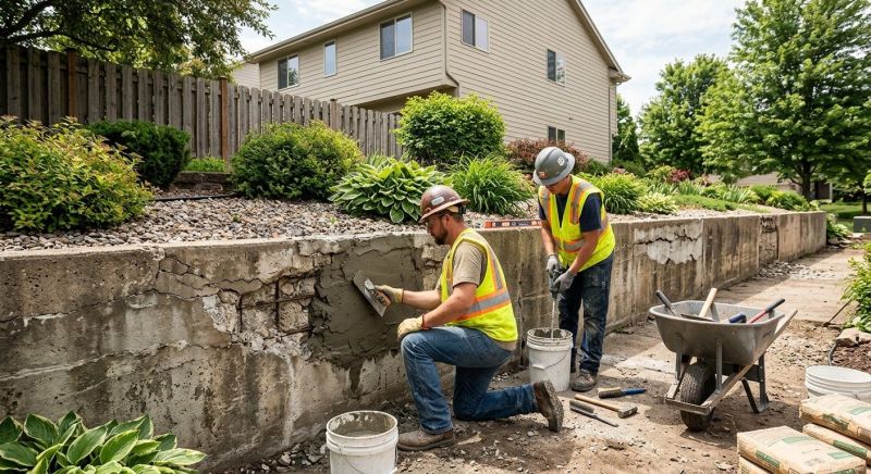 Retaining Wall Repair in Jeffersonville, IN