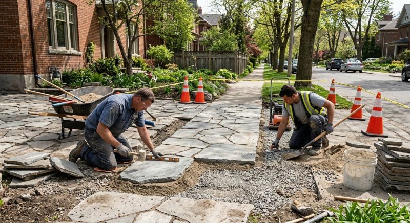Stone Walkway Repair in Oldham County, KY