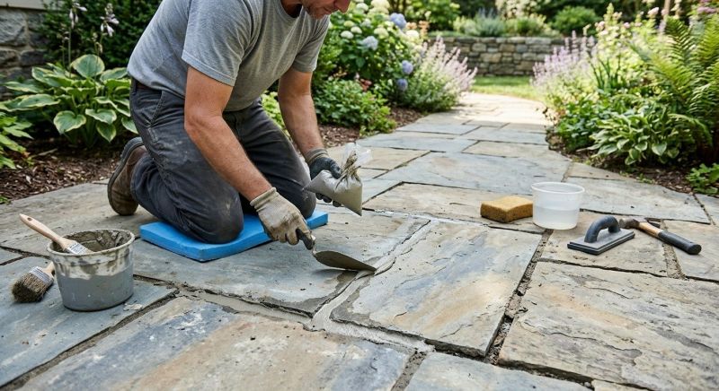 Stone Walkway Repair in Oldham County, KY