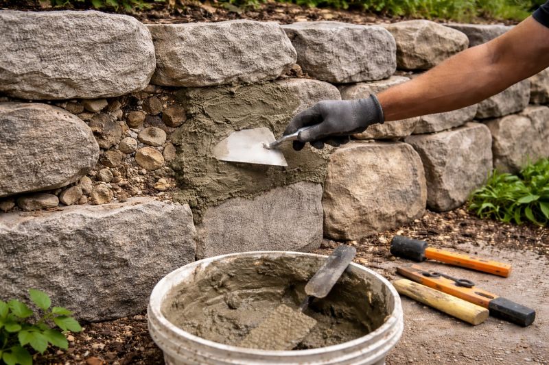 Stone Wall Repair in Eminence, KY